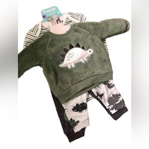 4 pieces set • Pekkle• Baby clothing • 3 months • Dinosaurs